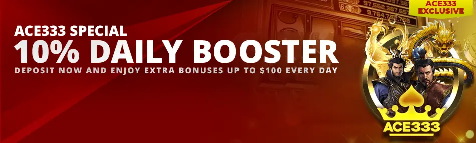 10% Ace333 Daily Booster