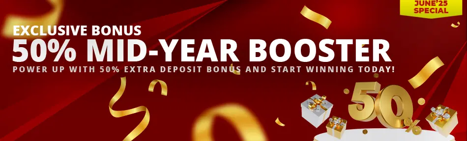 50% MID-YEAR BOOSTER